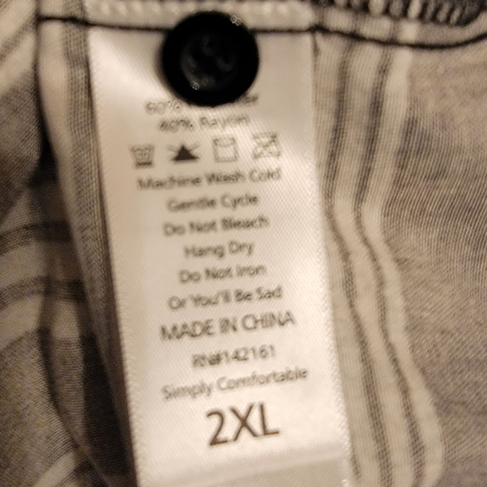 Lularoe Denim Chambray Valentina 2X - Picture 4 of 4
